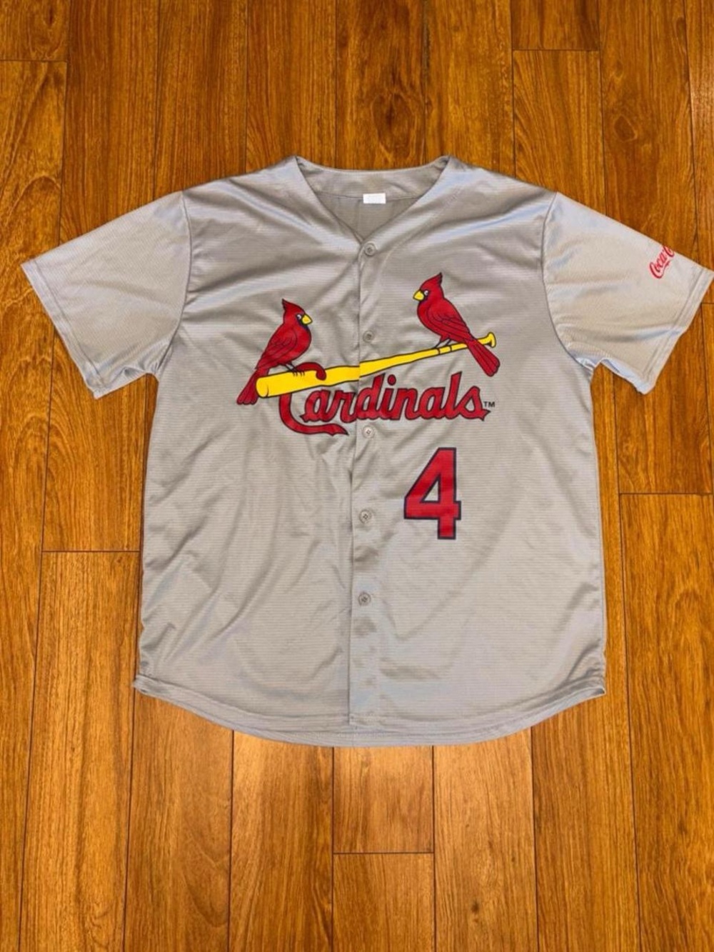 Gray St. Louis Cardinals baseball jersey